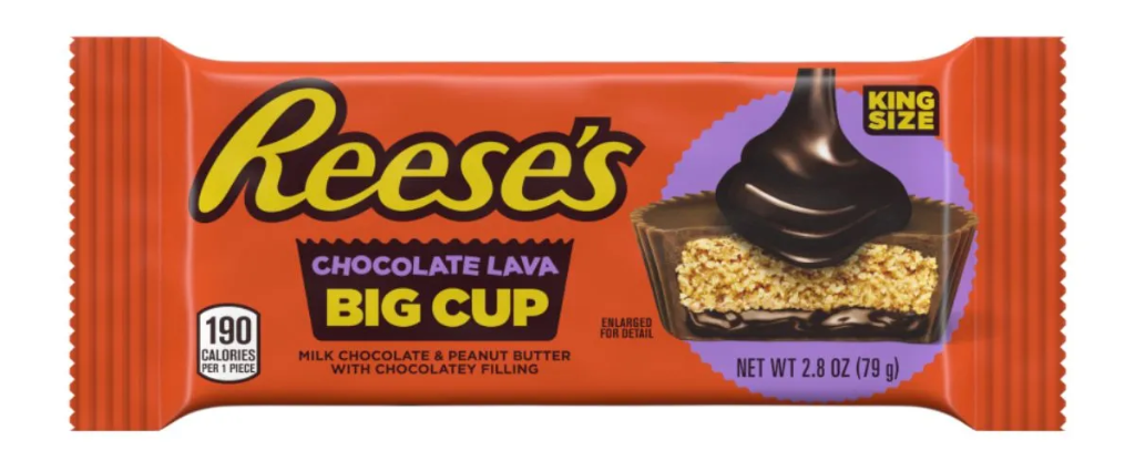 Embalagem original de Reese’s Big Cup Choco Lava